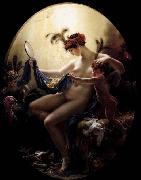 Girodet-Trioson, Anne-Louis Mademoiselle Lange as Danae oil painting picture wholesale